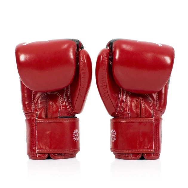 Боксерские перчатки Fairtex натуральная кожа 12 унций красные. - изображение 6