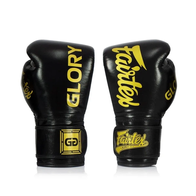 Боксерские перчатки Fairtex натуральная кожа 16 унций черные с бинтами. - изображение 6