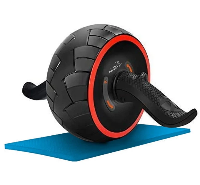 Колесо для пресса Active Point ПВХ 18 см Черное красное - изображение 4