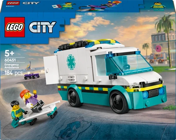 Конструктор LEGO City Швидка допомога 184 деталі Пластик Різнобарвний - зображення 2
