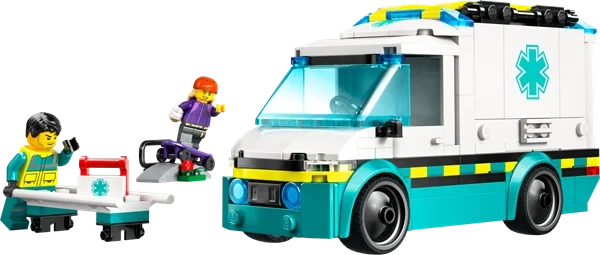 Конструктор LEGO City Швидка допомога 184 деталі Пластик Різнобарвний - зображення 4