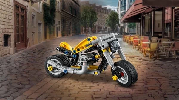 Конструктор LEGO Technic Жовтий мотоцикл 151 деталь Пластик 42225 - Фото 8 Конструктор LEGO Technic Жовтий мотоцикл 151 деталь Пластик 42225 - зображення 8