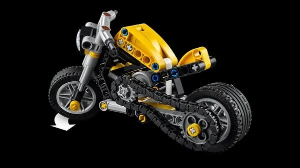 Конструктор LEGO Technic Жовтий мотоцикл 151 деталь Пластик 42225 - Фото 13 Конструктор LEGO Technic Жовтий мотоцикл 151 деталь Пластик 42225 - зображення 13