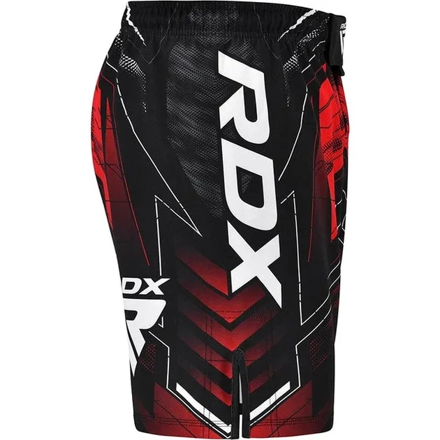 Шорты для MMA RDX полиэстер XL красные, одобрены IMMAF. - изображение 4