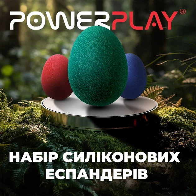 Набір силіконових еспандерів Active Point 3 шт 15 25 30 кг різні кольори - зображення 6