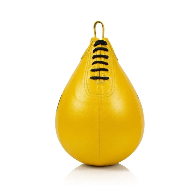 Пневмогруша боксерская Fairtex искусственная кожа желтая 5 дюймов - изображение 3