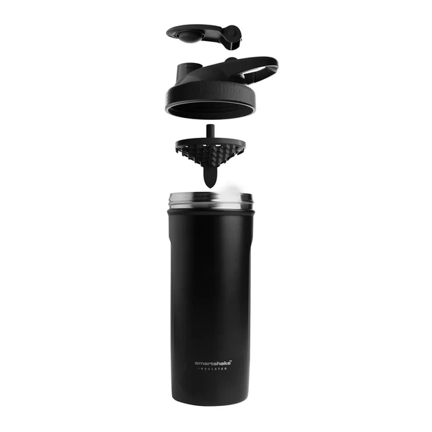 Спортивный шейкер SmartShake из нержавеющей стали 750 мл черный - изображение 4