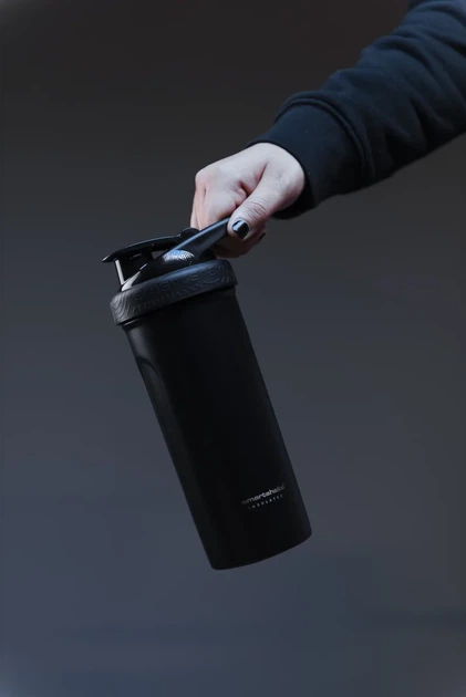 Спортивный шейкер SmartShake из нержавеющей стали 750 мл черный - изображение 8