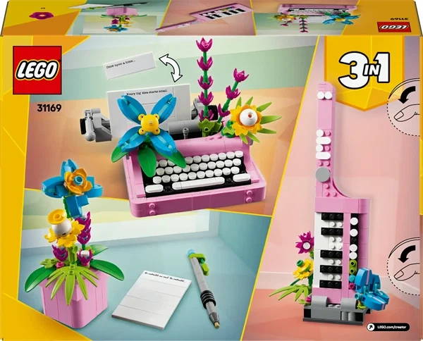 Конструктор LEGO Creator Печатная машинка 363 детали пластиковая разноцветная 31169 - Фото 3 Конструктор LEGO Creator Печатная машинка 363 детали пластиковая разноцветная 31169 - изображение 3