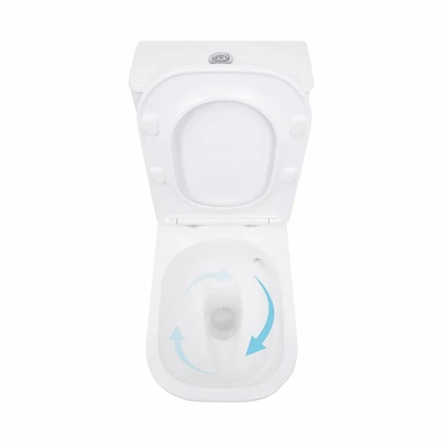 Унитаз напольный Qtap Aquarius Ultra Quiet 620х355х790 мм дюропласт белый Soft-close - Фото 6 Унитаз напольный Qtap Aquarius Ultra Quiet 620х355х790 мм дюропласт белый Soft-close - изображение 6