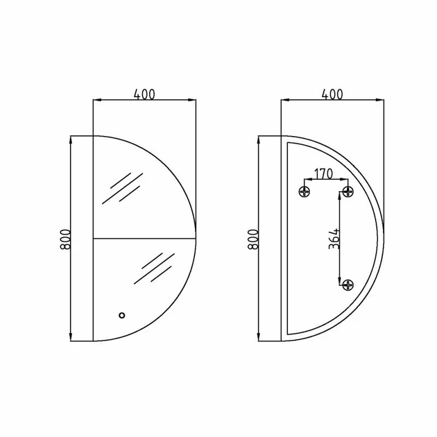 Зеркало круглое Qtap Taurus HR800 LED-подсветка Touch антизапотевание 800x800 мм Стекло 3000-6500K - изображение 2