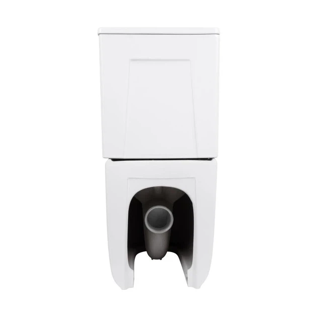Унитаз напольный Qtap Leo Ultra Quiet 620x355x790 мм дюропластовое сиденье Soft-close белый - изображение 7