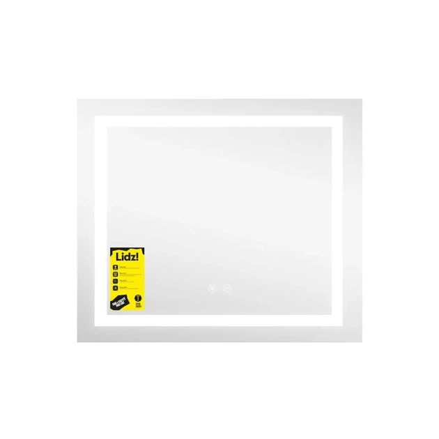 Зеркало с LED-подсветкой Lidz Kubis KU1 700х600 см с антизапотеванием и диммером - изображение 4