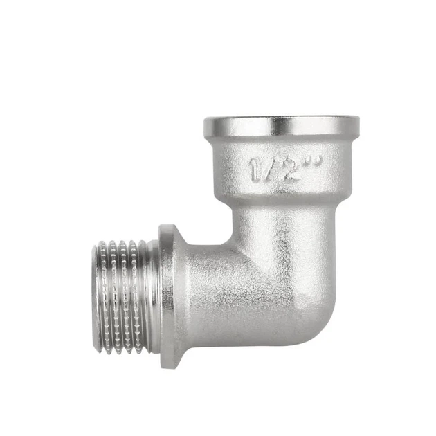 Уголок Thermo Alliance Forte 1/2" ВЗ латунь никелированный - Фото 4 Уголок Thermo Alliance Forte 1/2" ВЗ латунь никелированный - изображение 4