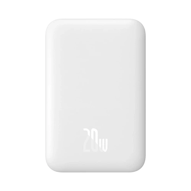 Powerbank Baseus Airpow 6000mAh 20W с кабелем Baseus Simple USB-C 30cm White (6932172677015) - Фото 1 Powerbank Baseus Airpow 6000mAh 20W с кабелем Baseus Simple USB-C 30cm White (6932172677015) - изображение 1