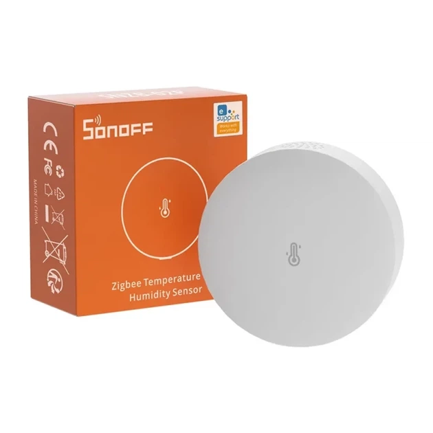 Розумний датчик температури та вологості ZigBee Sonoff SNZB-02P (круглий) (SNZB-02P) - зображення 6