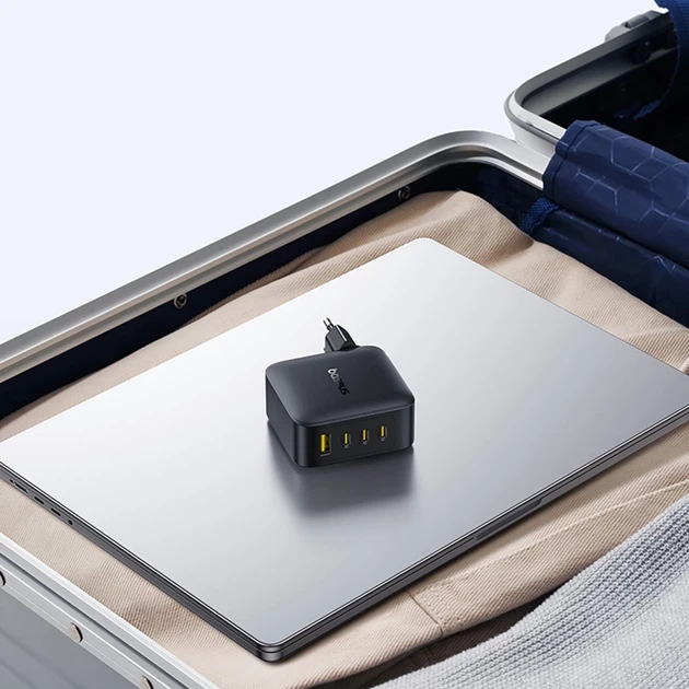 Сетевое зарядное устройство Baseus EnerFill FH11 GaN 140W 3xUSB-A + 1xUSB-C черное (6932172698812) - изображение 14