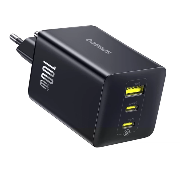 Мережевий зарядний пристрій Baseus EnerFill FE11 100W 2 x USB-C + USB-A Black (P10182102123-00) - Фото 1 Мережевий зарядний пристрій Baseus EnerFill FE11 100W 2 x USB-C + USB-A Black (P10182102123-00) - зображення 1