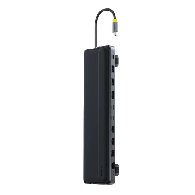 Док-станция Baseus EliteJoy EH3 hub 12в1 USB-C - 2xHDMI 4K@60Hz DisplayPort 4K@60Hz 2xUSB-C 10Gb/s 2xUSB-A 5Gb/s USB-A 480Mb/s SD/microSD 3.0 RJ45 (69 - Фото 1 Док-станция Baseus EliteJoy EH3 hub 12в1 USB-C - 2xHDMI 4K@60Hz DisplayPort 4K@60Hz 2xUSB-C 10Gb/s 2xUSB-A 5Gb/s USB-A 480Mb/s SD/microSD 3.0 RJ45 (69 - изображение 1