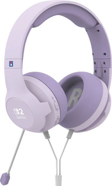 Навушники Hori Gaming Headset для Nintendo Switch 2 Cozy Lavender (NSX-111E) - зображення 3
