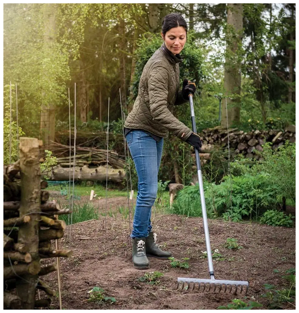 Грабли веерные 14 зубьев металлические для сада Fiskars LS-1285 - изображение 5