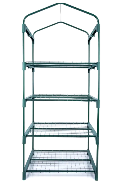 Мини теплица 4 полки 160x68x50 см для балкона и сада полиэтилен Carruzzo LS-2413 - изображение 5