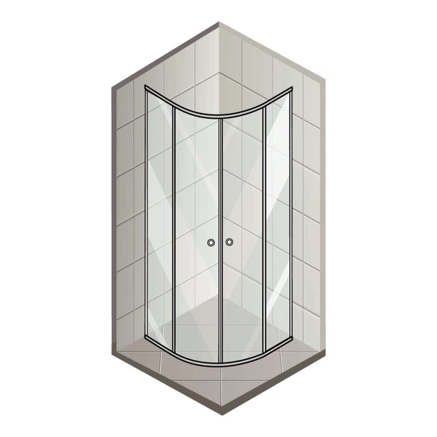 Бокс душевой с гидромассажем Mixxus STRONG SBH02-90x90x215-FB SATIN низкий поддон (MI6890) - изображение 5