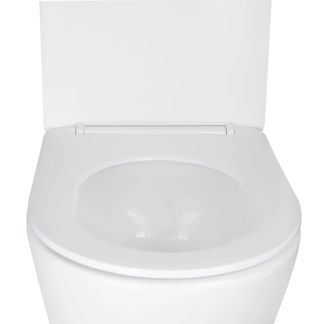 Унітаз підвісний Mixxus BEVEL-0303-T3 485x360x365mm, система змиву TORNADO 3.0 (MI6703) - зображення 7