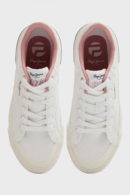 Жіночі білі кеди TAYLOR BASIC Pepe Jeans 40 PLS300017 - Фото 4 Жіночі білі кеди TAYLOR BASIC Pepe Jeans 40 PLS300017 - зображення 4