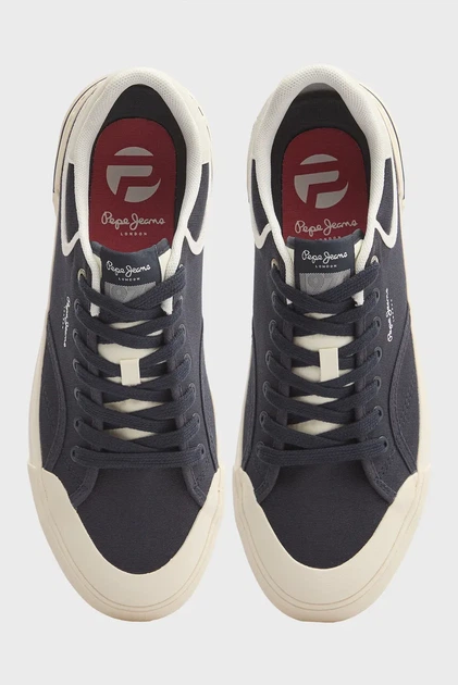 Чоловічі темно-сині кеди NOLAN BASIC Pepe Jeans 42 PMS300018 - Фото 4 Чоловічі темно-сині кеди NOLAN BASIC Pepe Jeans 42 PMS300018 - зображення 4