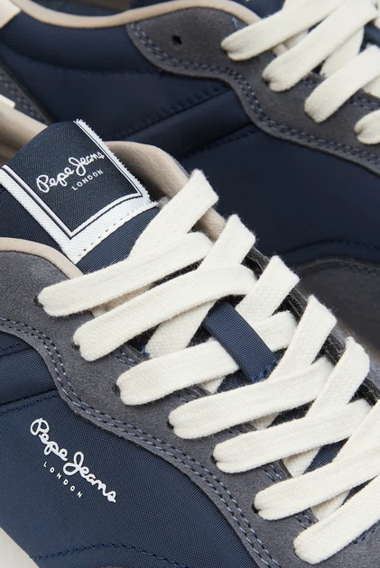 Чоловічі темно-сині кросівки HAILON BASIC Pepe Jeans 44 PMS400037 - Фото 2 Чоловічі темно-сині кросівки HAILON BASIC Pepe Jeans 44 PMS400037 - зображення 2
