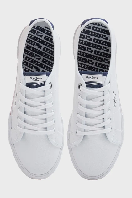 Чоловічі білі кеди BRADY MEN BASIC Pepe Jeans 40 PMS30816 - Фото 4 Чоловічі білі кеди BRADY MEN BASIC Pepe Jeans 40 PMS30816 - зображення 4