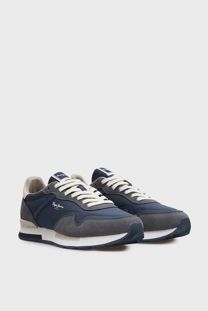Чоловічі темно-сині кросівки HAILON BASIC Pepe Jeans 44 PMS400037 - Фото 3 Чоловічі темно-сині кросівки HAILON BASIC Pepe Jeans 44 PMS400037 - зображення 3