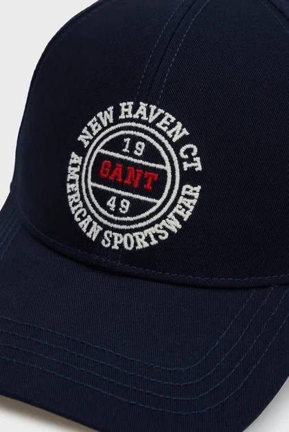 Чоловіча темно-синя кепка GRAPHIC Gant OS 9901314 - Фото 3 Чоловіча темно-синя кепка GRAPHIC Gant OS 9901314 - изображение 3