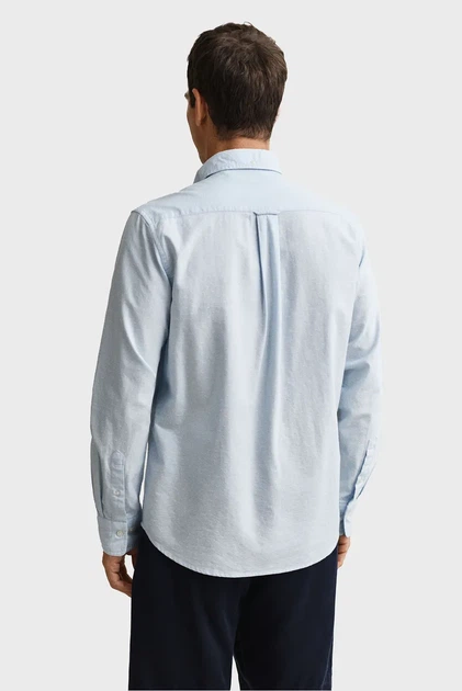 Чоловіча блакитна сорочка CLASSIC Gant XL 3260026 - изображение 3