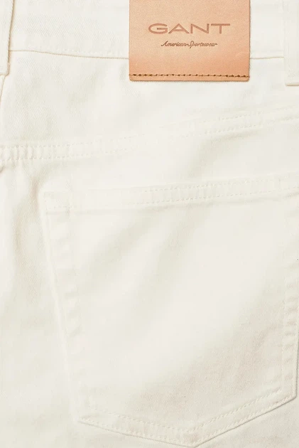 Жіночі білі джинси CROPPED RELAXED Gant 26 4100272 - изображение 5