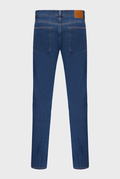 Чоловічі сині джинси REGULAR ONE Gant 32-32 1000421 - Фото 2 Чоловічі сині джинси REGULAR ONE Gant 32-32 1000421 - изображение 2
