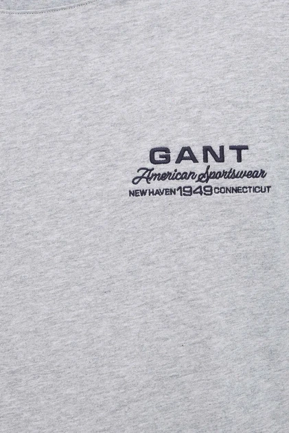 Чоловіча сіра футболка SMALL GRAPHIC Gant S 2003409 - Фото 3 Чоловіча сіра футболка SMALL GRAPHIC Gant S 2003409 - изображение 3
