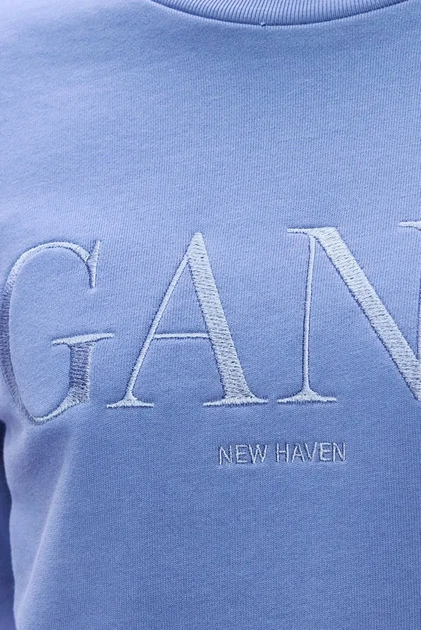 Жіночий блакитний світшот GRAPHIC Gant S 4201387 - изображение 2