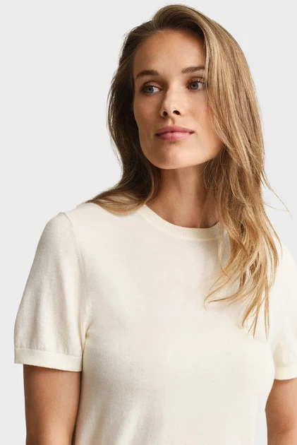 Жіночий білий джемпер LIGHT KNIT Gant S 4805433 - Фото 4 Жіночий білий джемпер LIGHT KNIT Gant S 4805433 - зображення 4