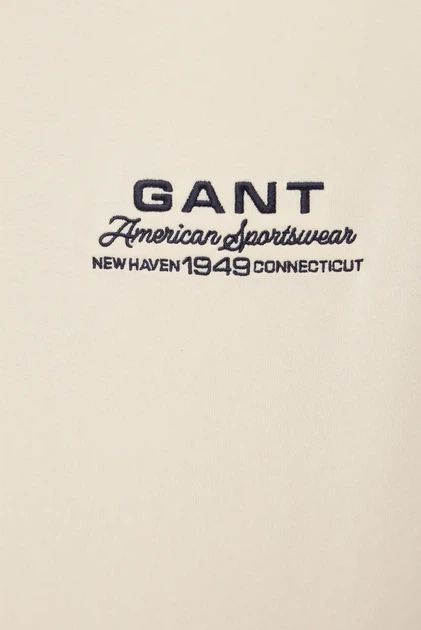 Чоловіча біла футболка SMALL GRAPHIC Gant M 2003409 - изображение 3