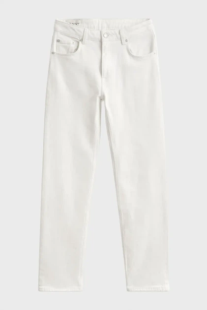 Жіночі білі джинси STRAIGHT STRETCH Gant 26-32 4100304 - Фото 6 Жіночі білі джинси STRAIGHT STRETCH Gant 26-32 4100304 - изображение 6