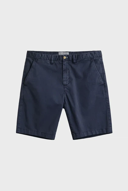Чоловічі темно-сині шорти SUNFADED CHINO Gant 33 205640 - изображение 6