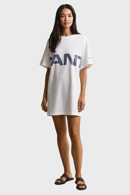 Жіноча біла сукня GRAPHIC PRINT Gant XS 4201319 - Фото 1 Жіноча біла сукня GRAPHIC PRINT Gant XS 4201319 - изображение 1