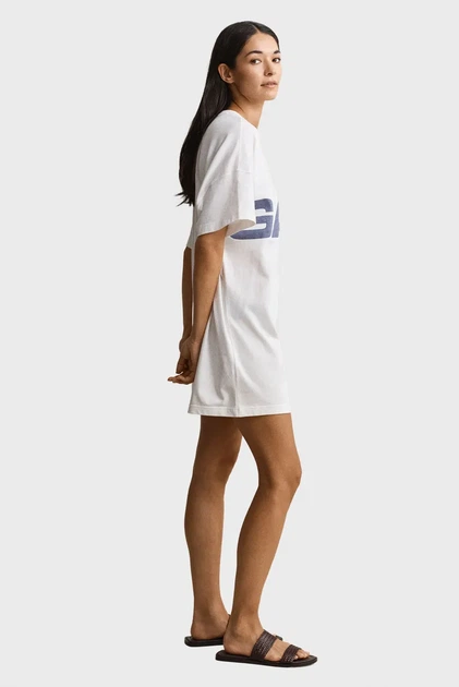 Жіноча біла сукня GRAPHIC PRINT Gant XS 4201319 - Фото 3 Жіноча біла сукня GRAPHIC PRINT Gant XS 4201319 - изображение 3