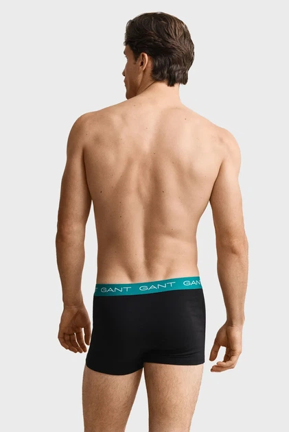 Чоловічі чорні боксери (3 шт) TRUNK Gant XXL 902613003 - изображение 3