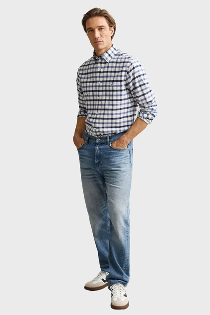 Чоловіча картата сорочка OXFORD CHECK Gant S 3261006 - Фото 2 Чоловіча картата сорочка OXFORD CHECK Gant S 3261006 - изображение 2