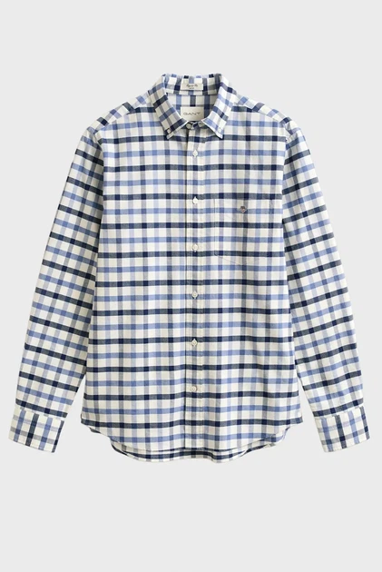 Чоловіча картата сорочка OXFORD CHECK Gant S 3261006 - Фото 5 Чоловіча картата сорочка OXFORD CHECK Gant S 3261006 - изображение 5