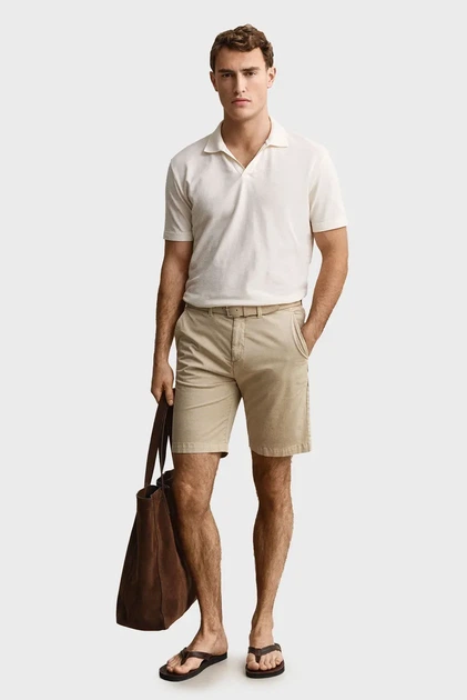 Чоловічі бежеві шорти SUNFADED CHINO Gant 36 205640 - Фото 5 Чоловічі бежеві шорти SUNFADED CHINO Gant 36 205640 - изображение 5