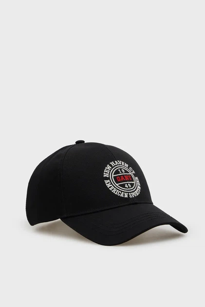 Чоловіча чорна кепка GRAPHIC Gant OS 9901314 - Фото 1 Чоловіча чорна кепка GRAPHIC Gant OS 9901314 - изображение 1